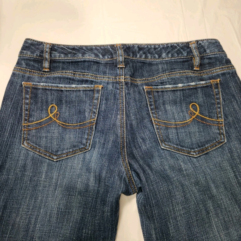 Ann Taylor LOFT Jeans Womens Size 16 Slim Fit Dark Wash Denim - Picture 4 of 8